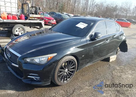 2015 Infiniti Q50 Premium from USA, damaged, VIN JN1BV7ARXFM407814